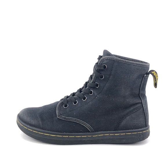Dr. Martens Shoes - Dr. Martens Shoreditch Black Canvas Ankle Boots 5